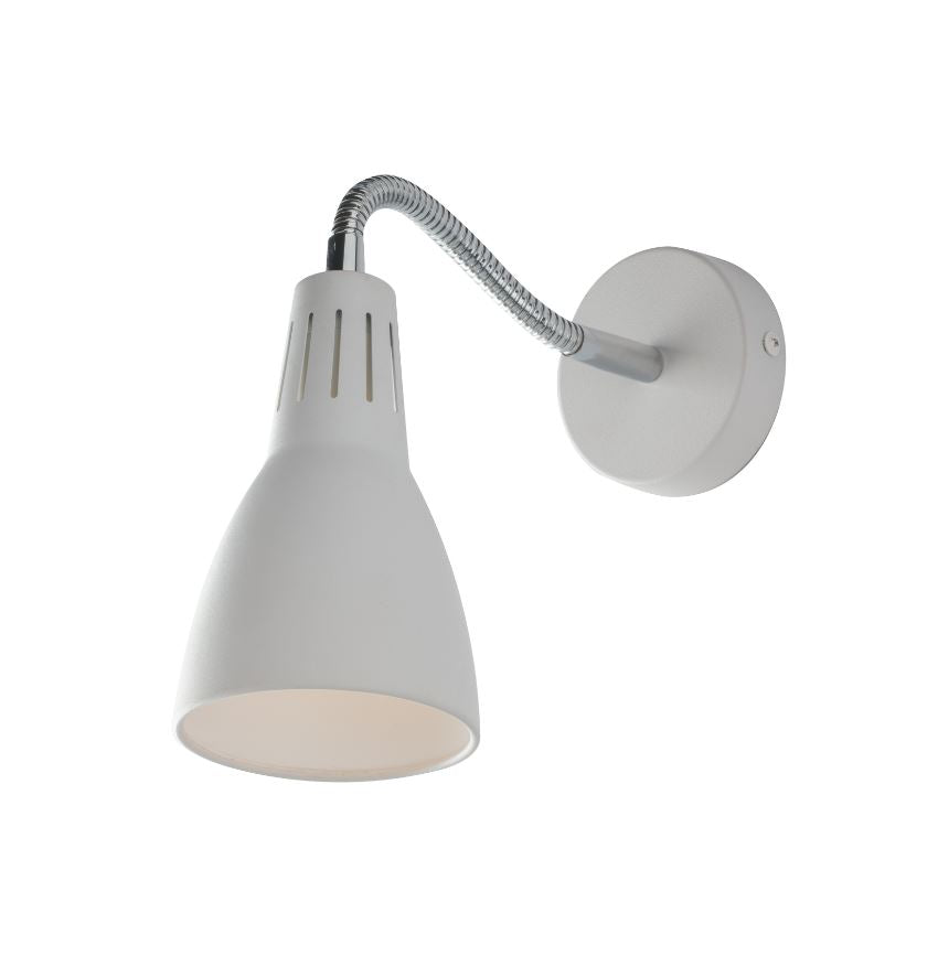 Applique in metallo con diffusore orientabile bianco-nero-grigio 1XE14 non incl. LOGIKO Applique in metallo con diffusore orientabile bianco-nero-grigio 1XE14 non incl. LOGIKO